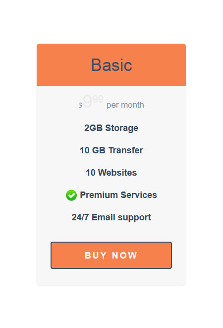 Responsive Pricing Tables #1