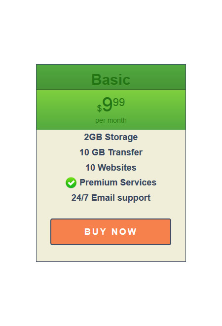 Responsive Pricing Tables #3